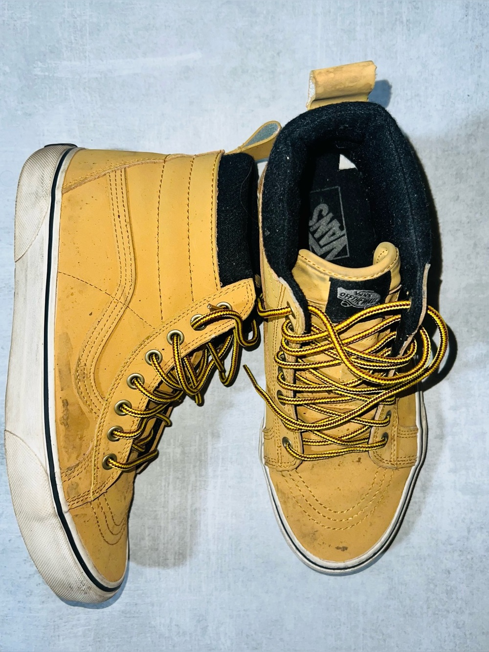 Vans Sk8-Hi MTE Honey Leather High Top Sneaker Boots